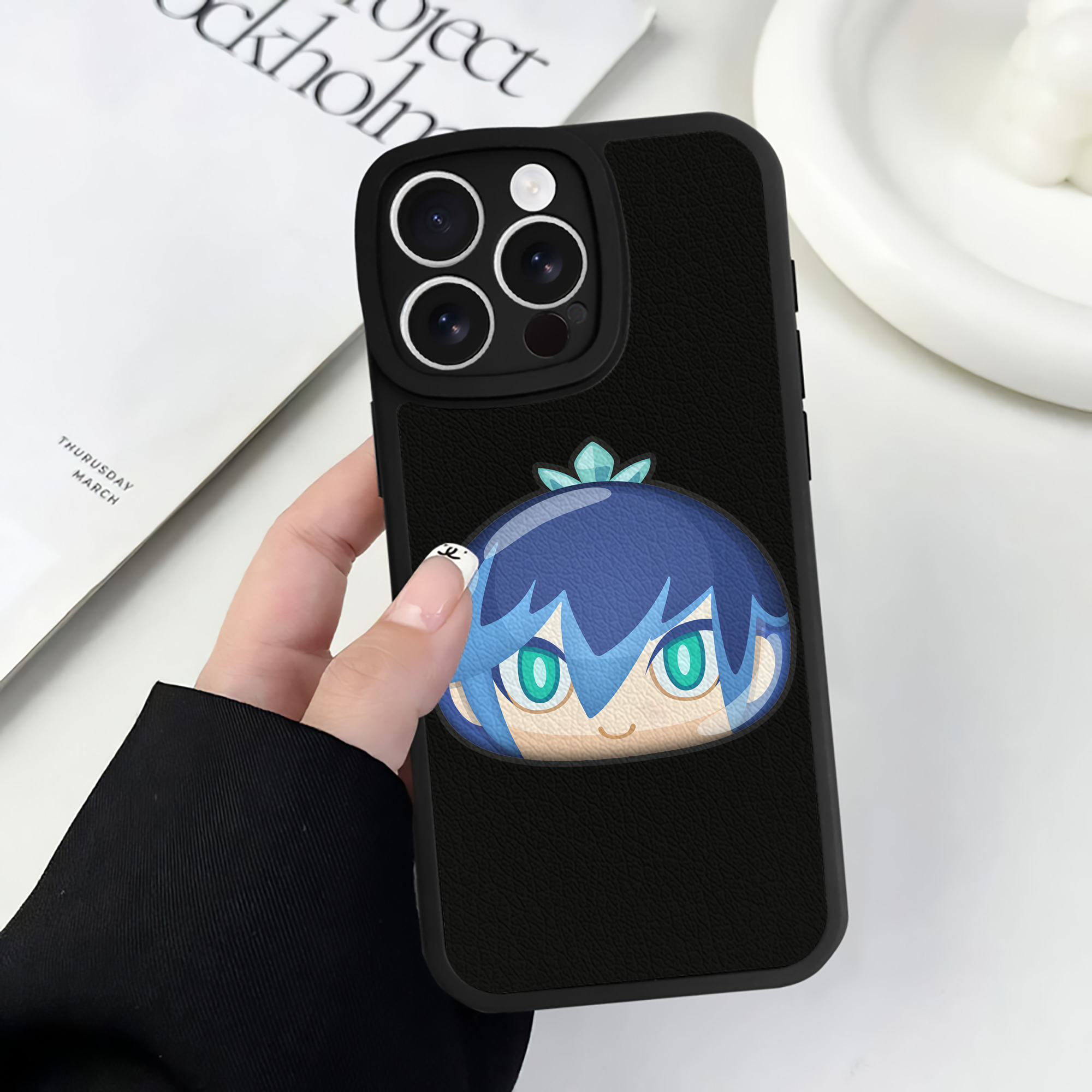 （画像用） 妖怪ウォッチ Yo-kai Watch 【iPhone 16シリーズ対応】シリコンスマホケース（レザー調） 材質：シリコン